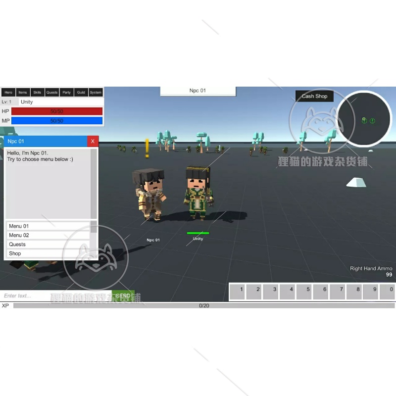 Unity MMORPG KIT 2D/3D/Survival 1.88f3 多人生存游戏模板 - 图3