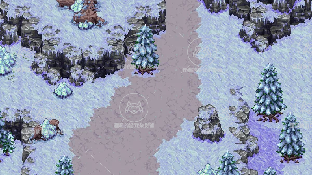 Itch.io RPG Worlds Snowy Lands 2.0 RPG世界2D雪景精灵图 - 图1