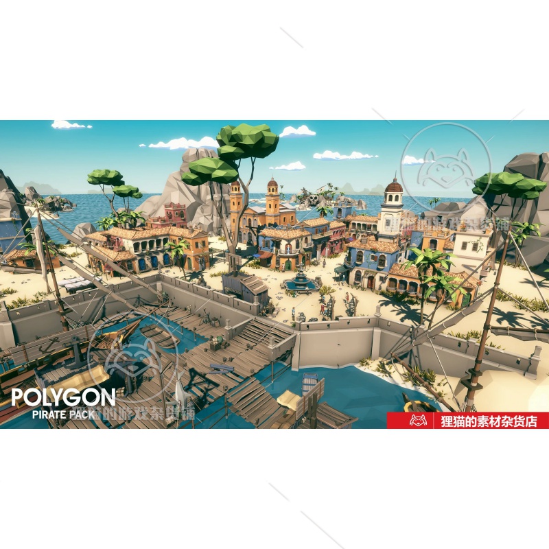 Unity Pirates Synty POLYGON Pirate asset pack 1.5.0 包更海盗 - 图1