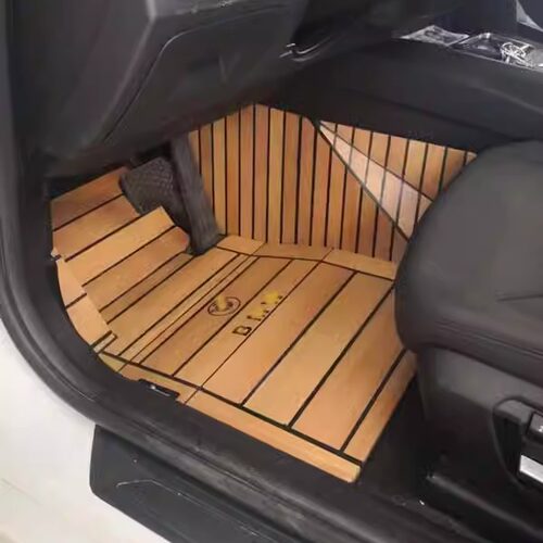 适用于宝马新能源I3 IX3 X1X3 X5 X4 X2 X6 X7专用游艇木地板脚垫 - 图0