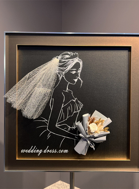 婚纱店立体手工婚纱店装饰