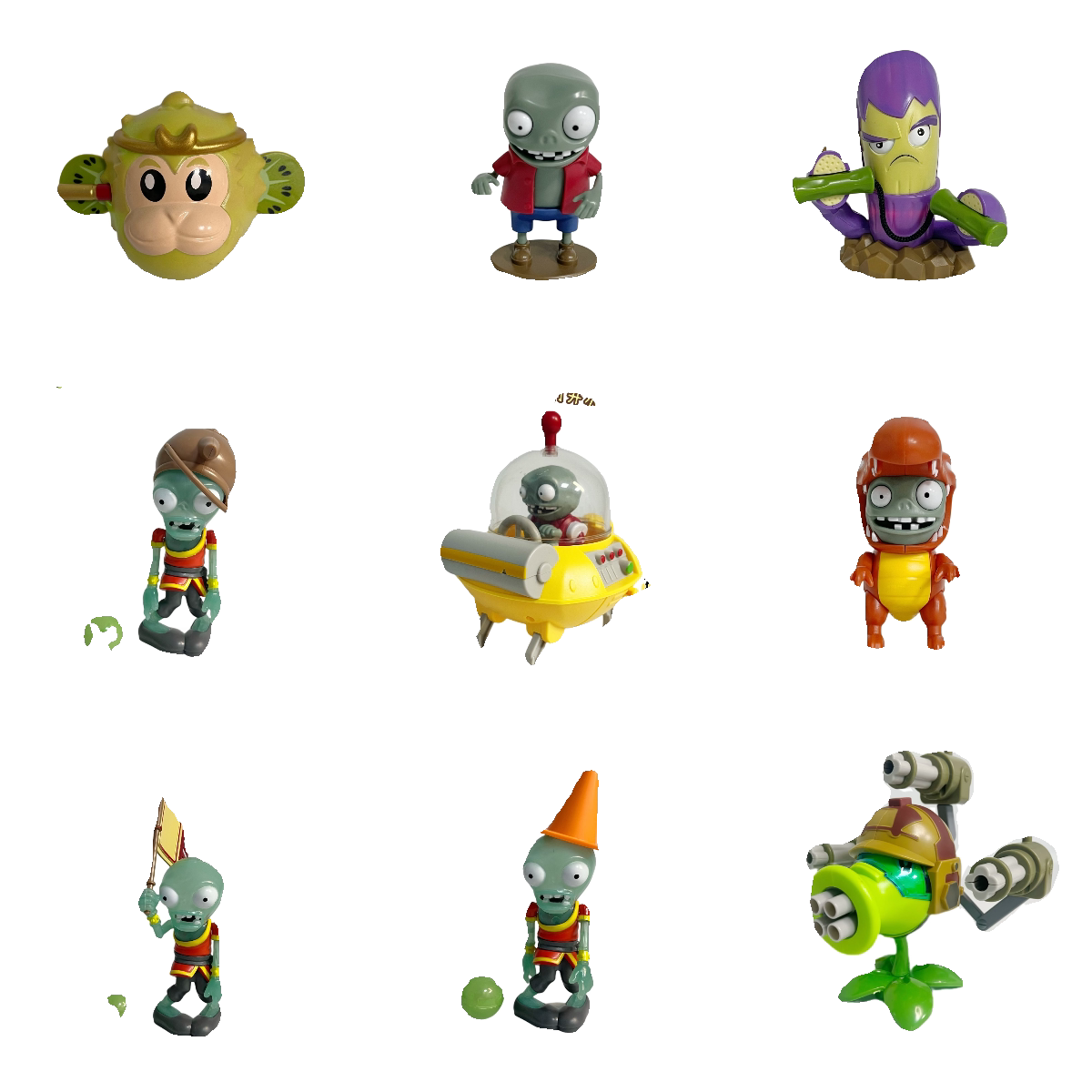 新款植物大战僵尸玩具机器虫小鬼僵尸恶龙猕猴桃武僧毒液豌豆男孩 - 图3