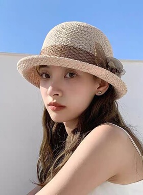 老年人帽子女夏季防晒遮