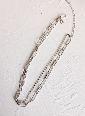 网红同款冷淡风颈链女欧美水钻