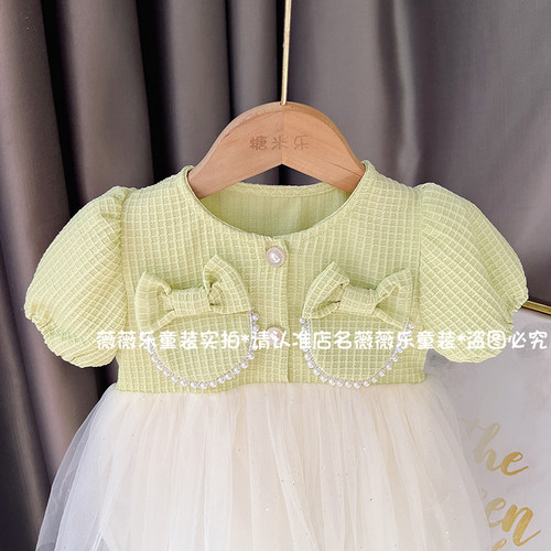 女童连衣裙婴儿童装裙子1-3-4岁2夏季女宝宝小香风洋气公主裙女孩 - 图2