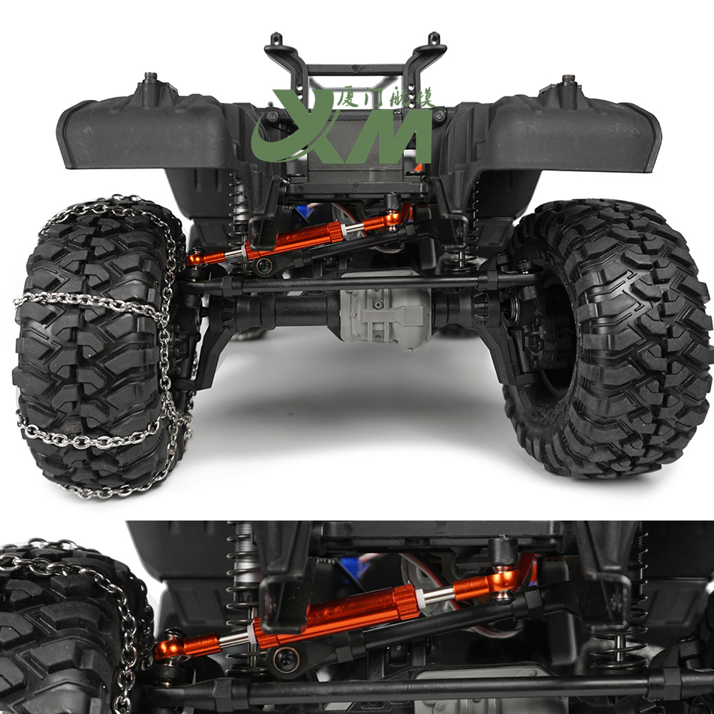 1/10仿真攀爬车SCX10 TRX4 90046调节舵机拉杆防倾杆转向杆升级-图1