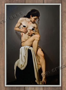天上的爱 roberto ferri 油画裸画艺术女 世界名画《Amor sacro》