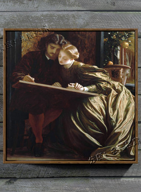 画家的蜜月 The Painter's Honeymoon 弗雷德里克 莱顿 油画 挂画