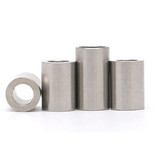 304不锈钢套管加长圆柱钢套轴套无牙螺套空心衬套M10M12M14M17M20 - 图0