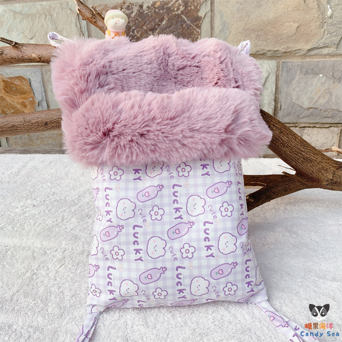 【秋千吊床】蜜袋鼯长毛吊床睡袋两用加厚保暖飞鼠松鼠冬窝大容量,淘宝优惠券,粉丝福利购,淘宝优惠卷