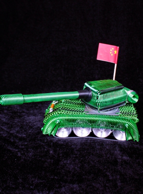 手工艺品铝线编织坦克模型飞机大炮儿童玩具礼物金属铁丝DIY制作