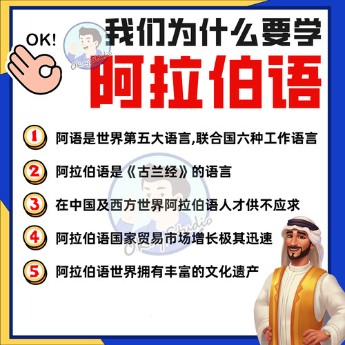 2026阿拉伯语零基础自学视频课程配套讲义小语种直达初级中级高级 - 图1