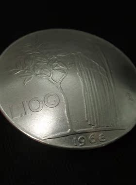 手工制作养牛硬币扣 真币 财布扣 女王和树 约27MM D29一03