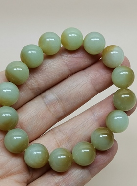 天然和田玉手串卡12mm手链