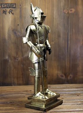 古罗马模型武士酒吧软装工艺品