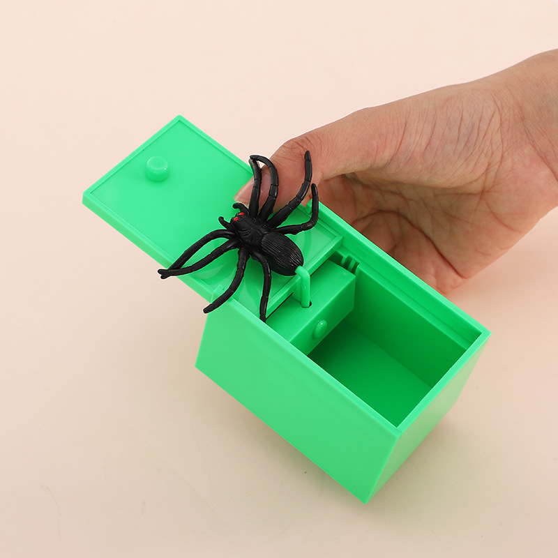 蜘蛛吓一跳木盒抖音同款恶搞创意整蛊玩具虫子幼儿园小礼品小礼物-图1