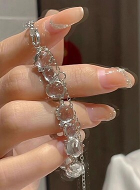 水晶手链女小众设计感轻奢精致