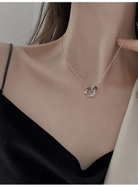 莫比乌斯环项链女高级感轻奢小众