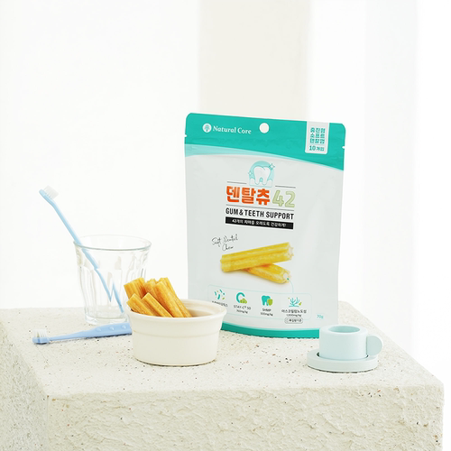 韩国代购NATURAL CORE品牌狗狗宠物零食护牙软咬胶洁牙乳酸菌小型 - 图3