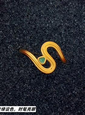 沙金轻舟已过万镀金戒指不掉色