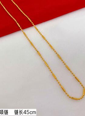越南沙金锁骨链女项链不掉色