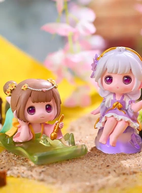 创意新款可爱汉服女孩古装树脂国潮手办时遇春风盲盒直销