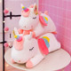 Unicorn pillow plush toy down cotton pillow