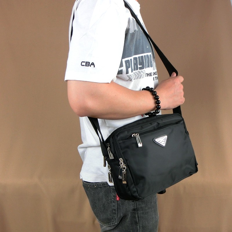 星龙简约男包休闲尼龙包小方包单肩斜挎包防水户外男士女收钱背包,淘宝优惠券,粉丝福利购,淘宝优惠卷