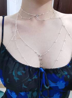 欧美时尚圆珠bikini身体链项链