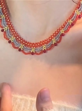 新中式国风复古choker颈链项链女