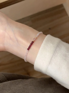 新中式水晶手链女秋冬绝美手串