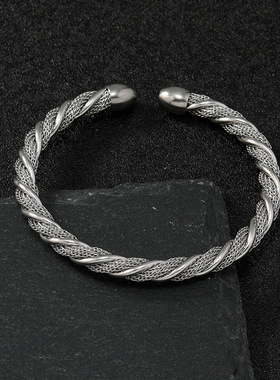 跨境热销不锈钢C形开口手镯