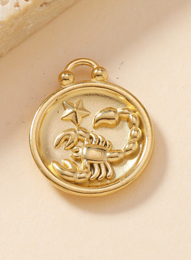 十二星座不锈钢吊坠65