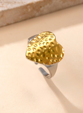 跨境爆款不锈钢情侣戒指