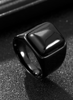 跨境专供钛钢男士食指戒