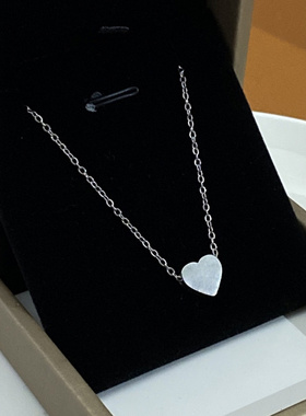 韩系心形钛钢项链1242