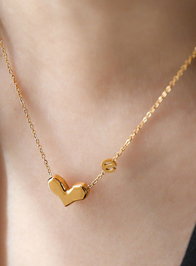 新款钛钢爱心项链女22