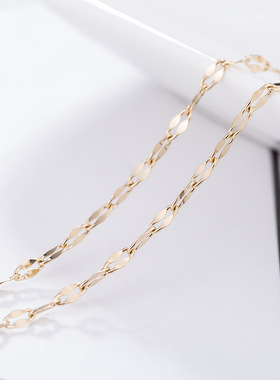 韩版love圆牌钛钢项链