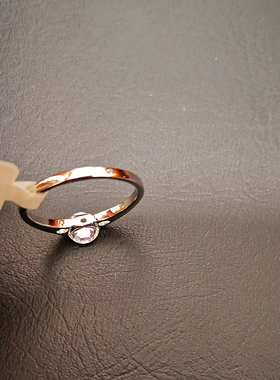 仿真女士钻石订婚对戒送盒