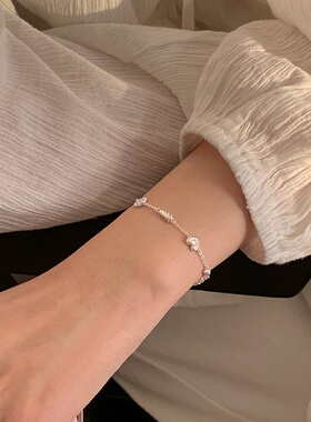 法式面包脑袋细手链高颜值