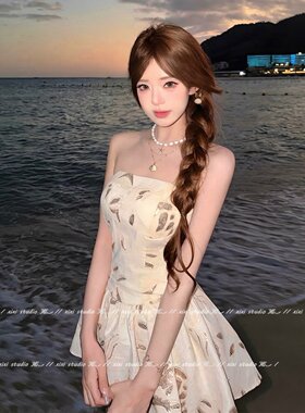 度假风海星贝壳多层项链