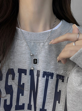 日韩锆石拼接项链女新款