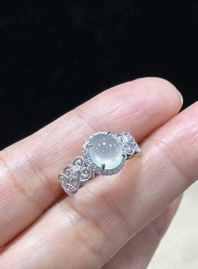 法式新中式蕾丝开口百搭女戒