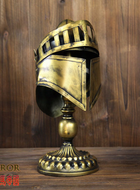 铁艺创意金属头盔酒吧仿古风摆件