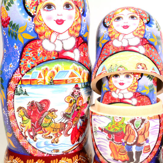 Russian matryoshka doll pure solid wood JoyNest