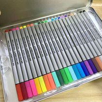 Colorful 72 color hooking pen color suit waterborne 24 color needle tube pen 0 4mm fine signature handbill pen in sex pen