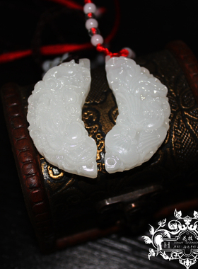 古风汉服旗袍情侣华项链胥引定情信物宋凝沈岸龙凤玉佩汉白玉挂件