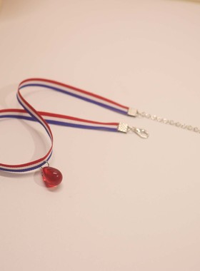 花技古法琉璃颈链锁骨链纯手工