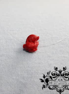 朱相砂思豆红豆转珠项透明运链