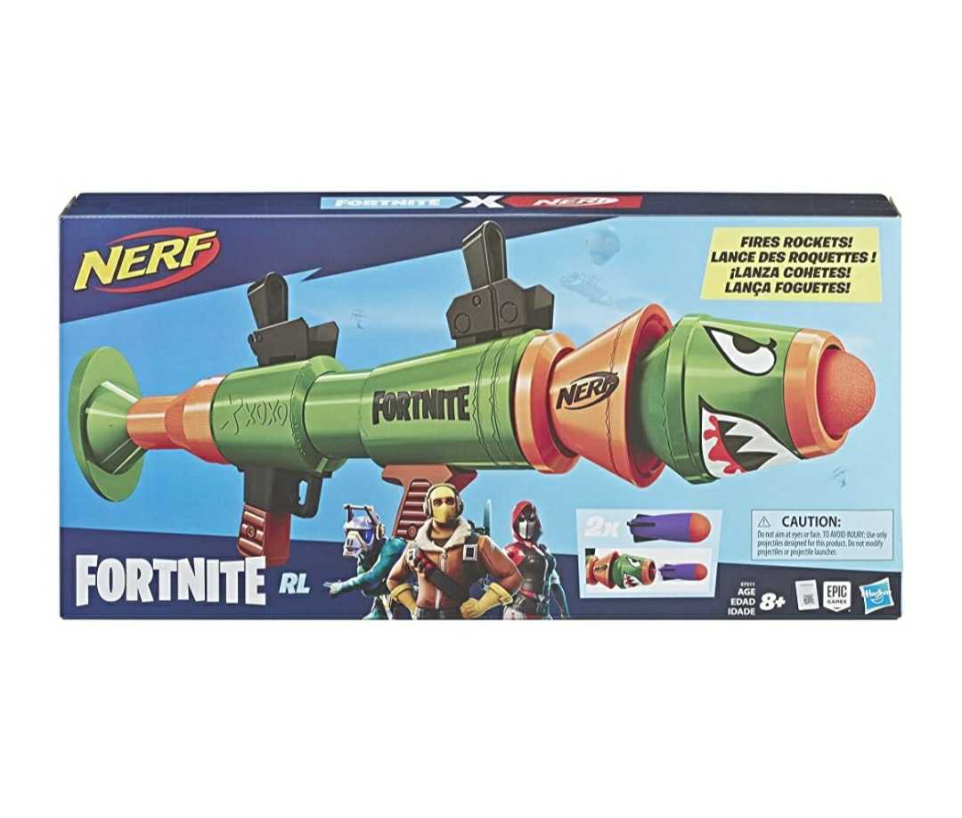 孩之宝热火NERF Fortnite 堡垒之夜 rl 榴弹发射器火箭筒儿童玩具